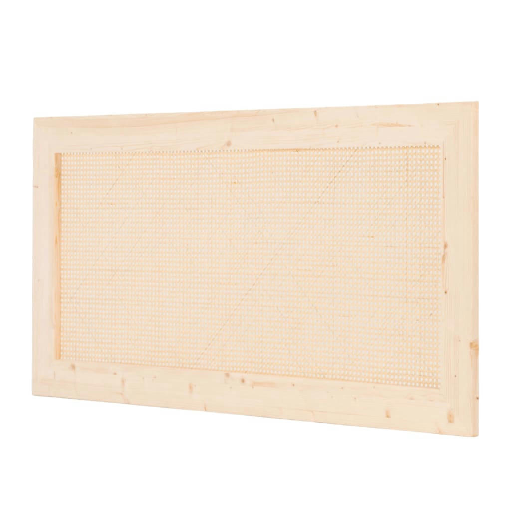 HAYDÉ - Tête de lit en bois pour lit de 135 cm en couleur beige