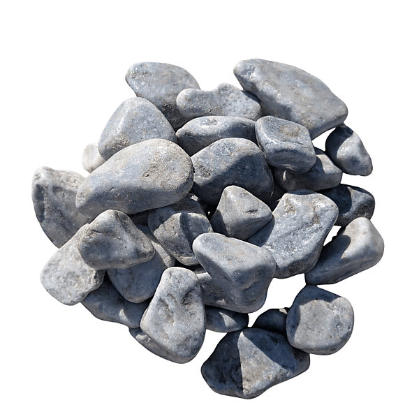 Galet gris bleu de marbre 40/60 - 70M² - Pack 7 Big Bag 1,5T