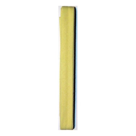 Lemon Poly Cotton Bias Binding 12mm x 2.5m