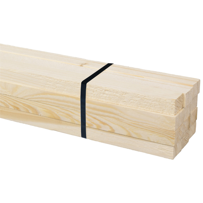 Bois brut 300 x 3,1 x 2,2 cm 12 pièces