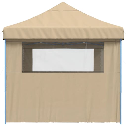 NNEVL Foldable Party Tent Pop-Up with 3 Sidewalls Beige