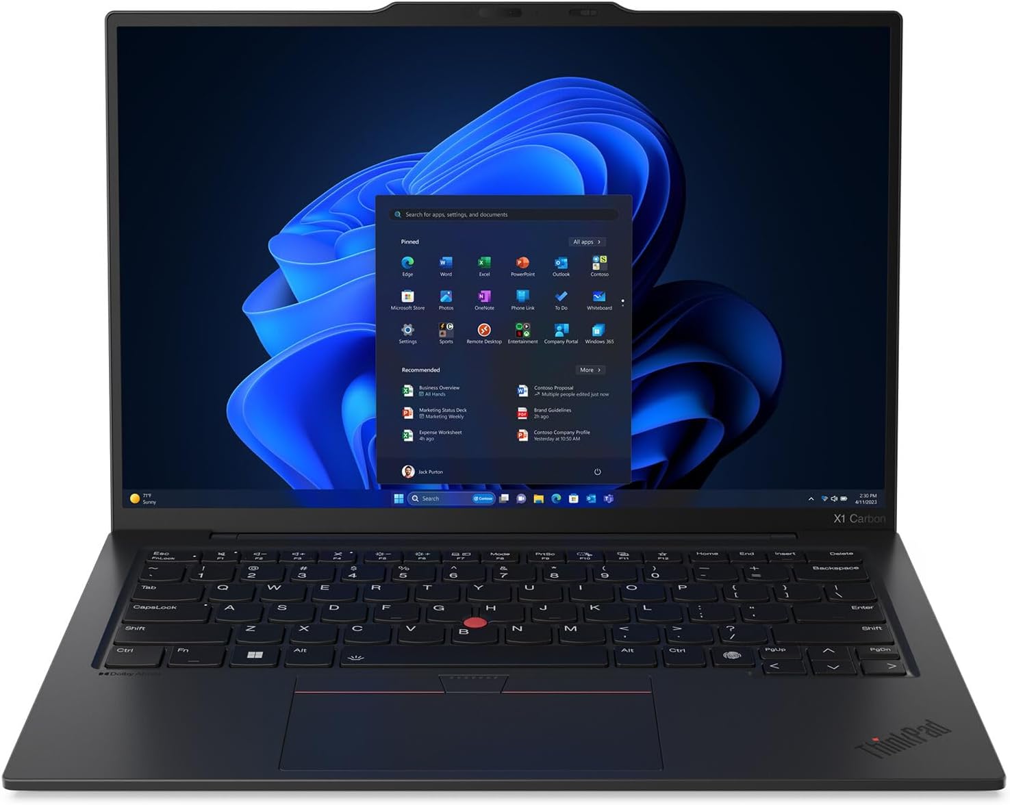 Lenovo ThinkPad X1 Carbon Gen 13 Aura Edition  Intel Ultra 7 258V (Beats U7 165)  14 2.8K (2880 x 1800)  OLED  32GB DDR5  2TB SSD Gen 5  1080p IR Camera  WiFi 7.0  Win 11 Pro - Black