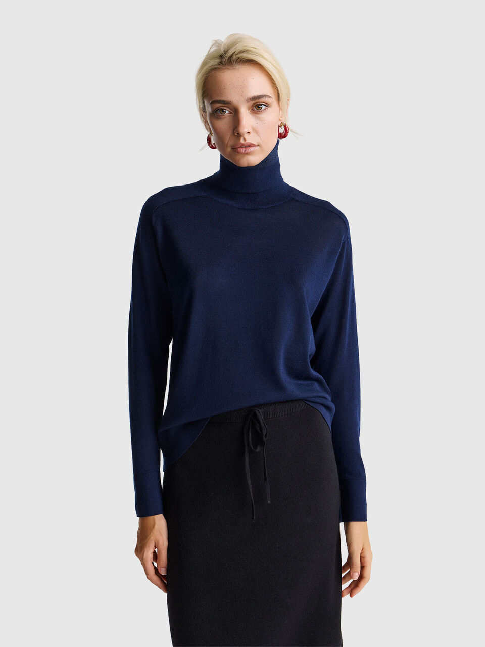 Turtleneck in pure Merino wool