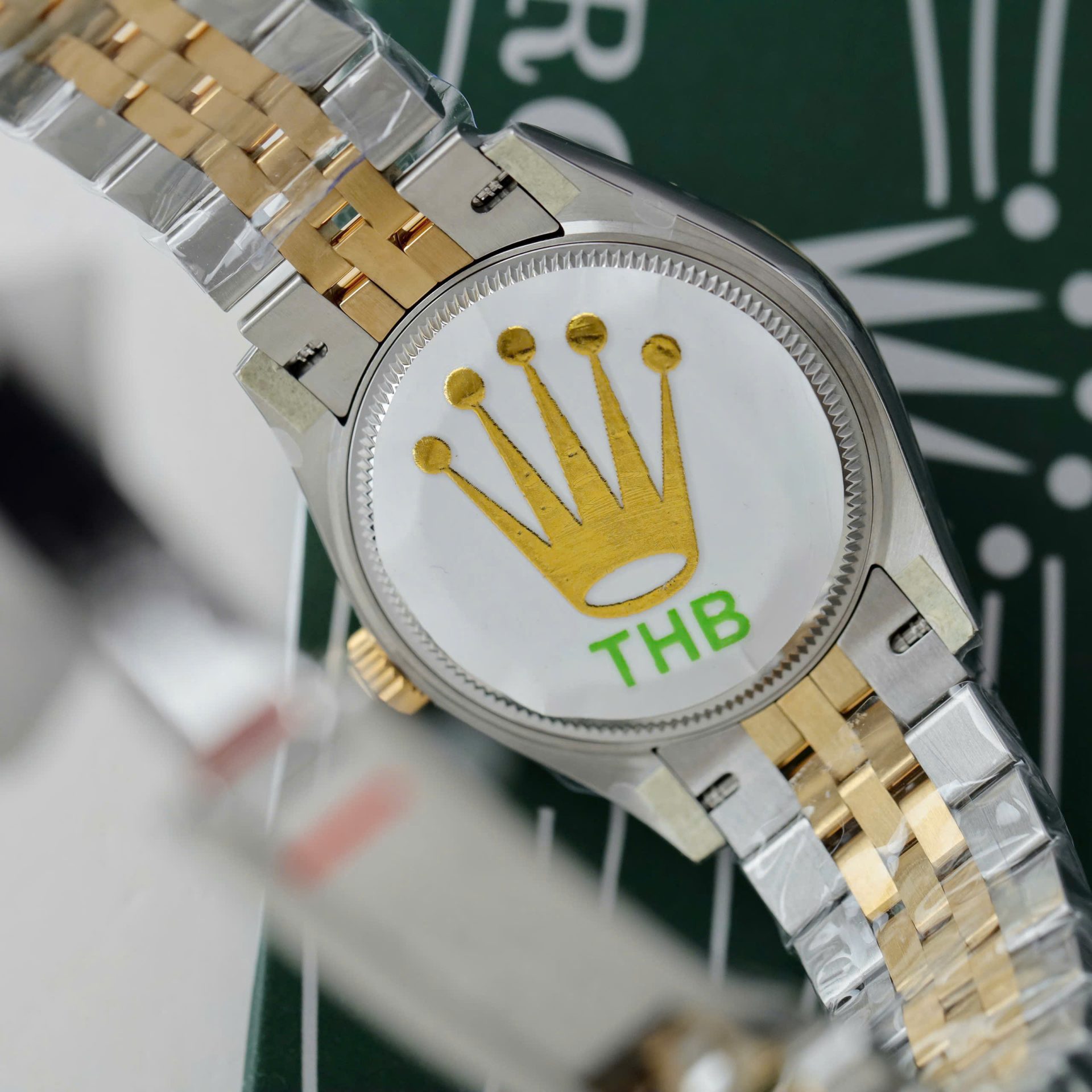 Rolex Datejust SS/YG Plated MOP Dial CZ Diamonds 31mm Jub THBF Replica
