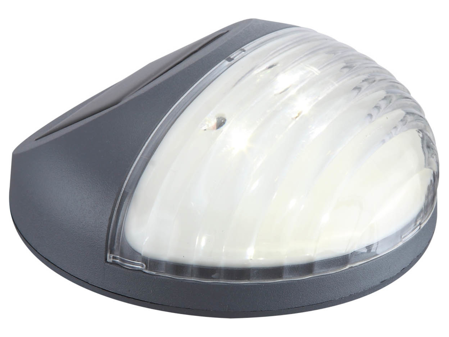 Lampa solarna LED z czujnikiem dnia i nocy szara