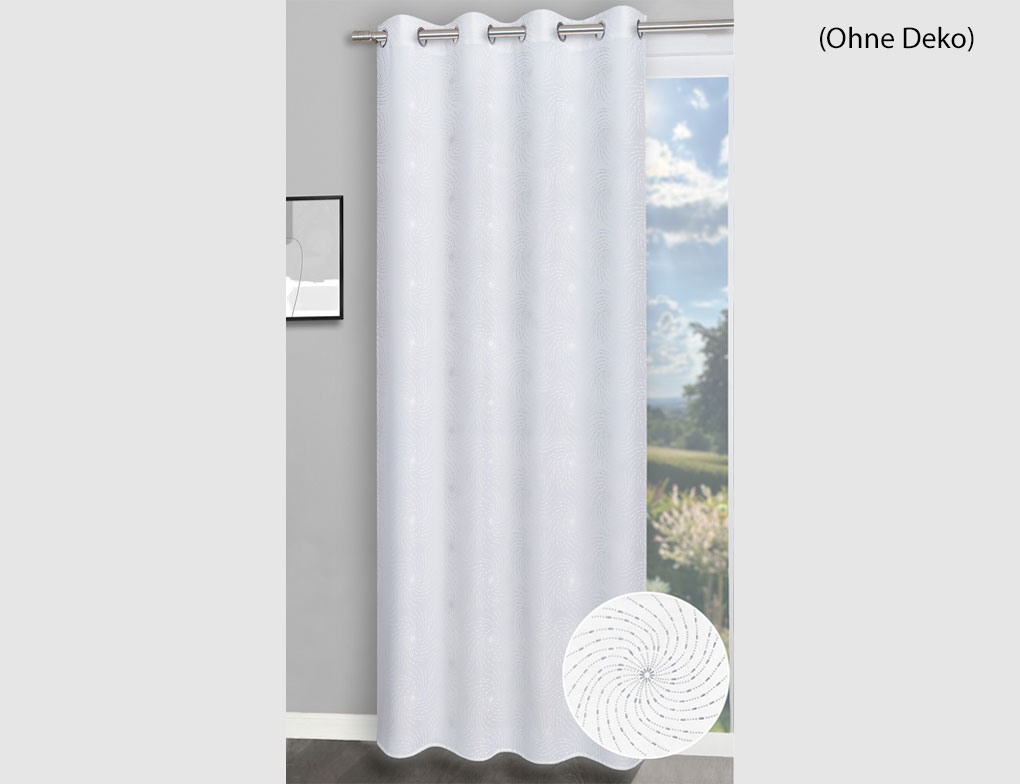 Ösenschal Bozen Weiß Silber