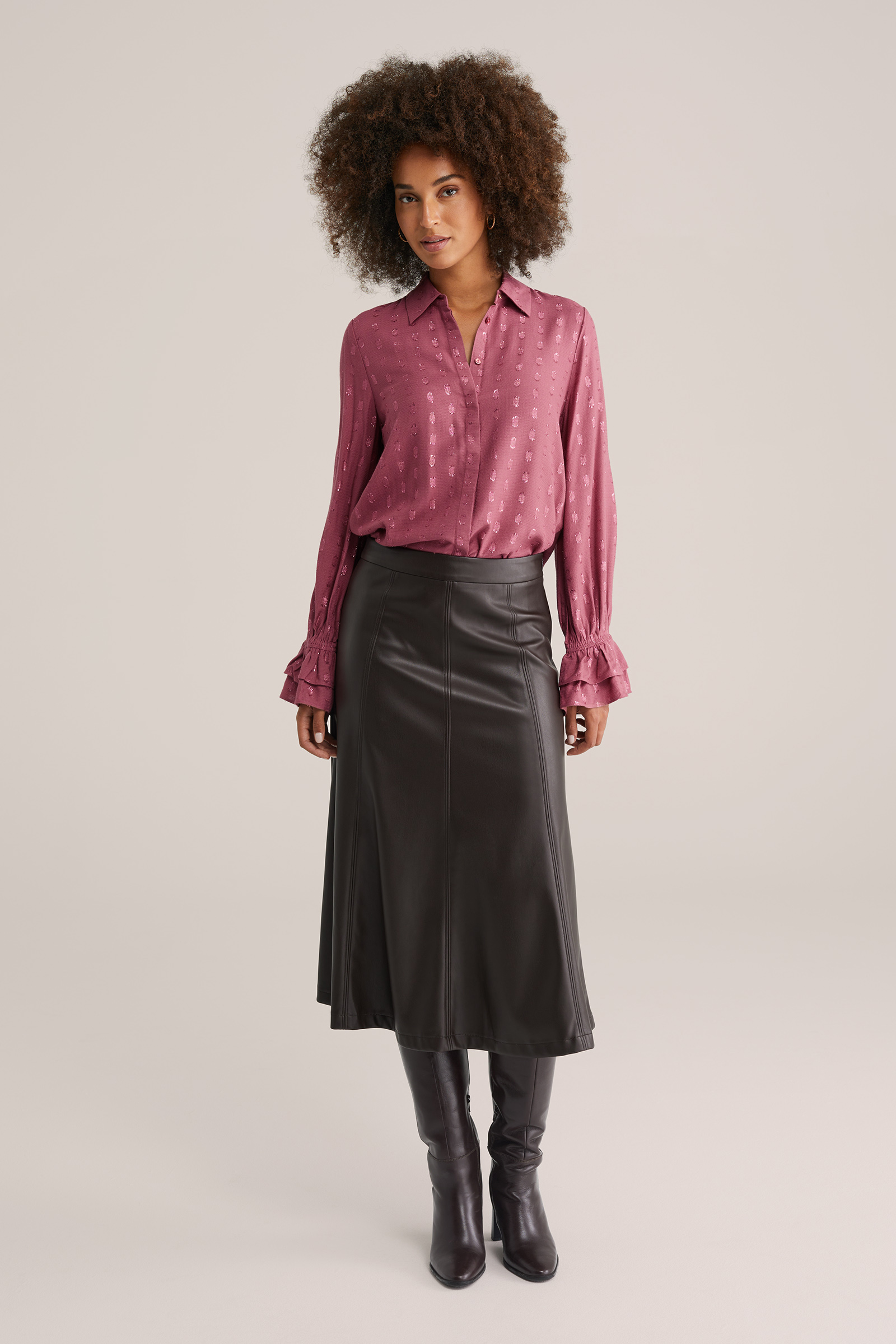 Dames blouse met glittergaren