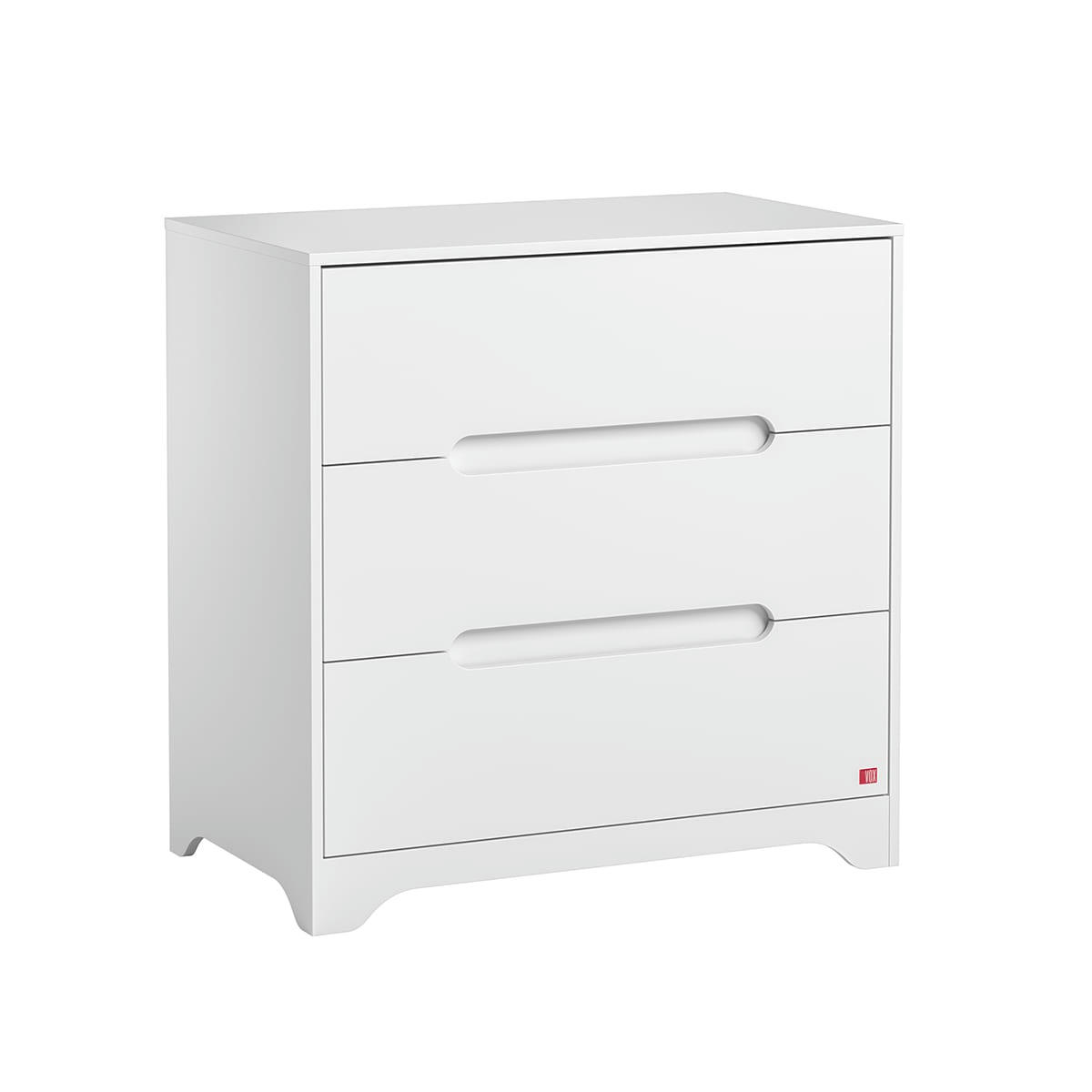 OVA - Commode 3 tiroirs blanc