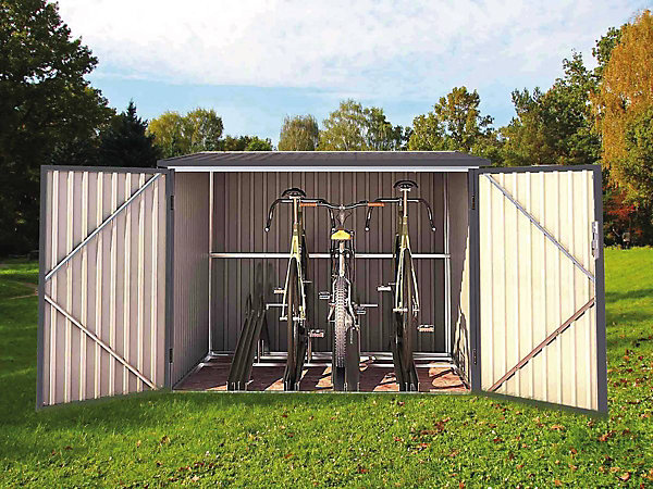 Abri jardin métal 4 vélos4,02m²203 x 198 x 157142 cmGris