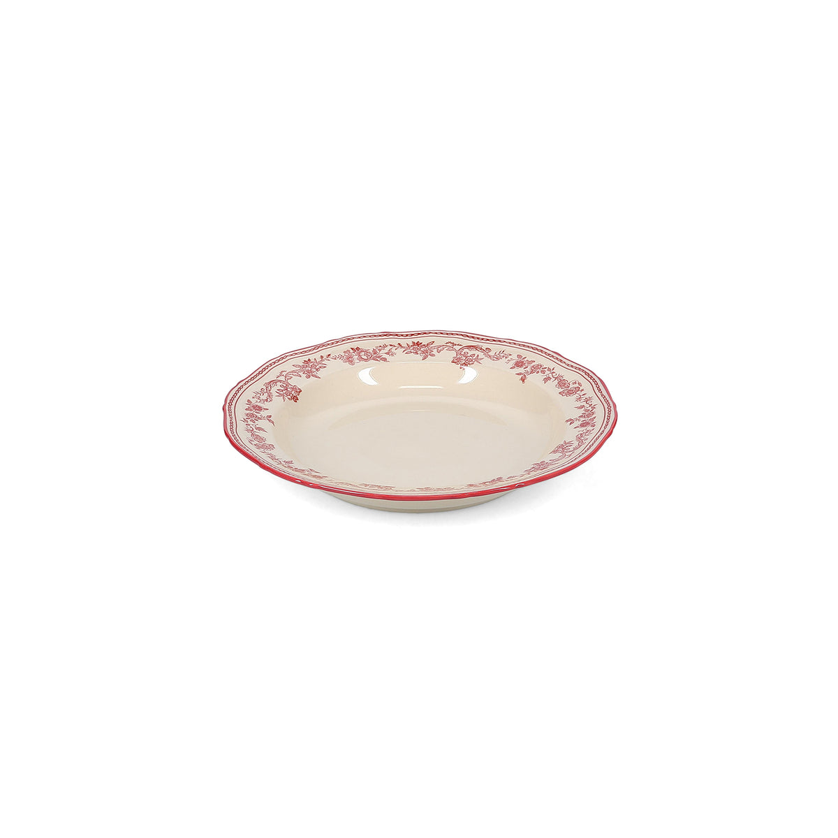 S|P Collection - Diep bord 23/17xH4cm burgundy Cyril - Set van 4