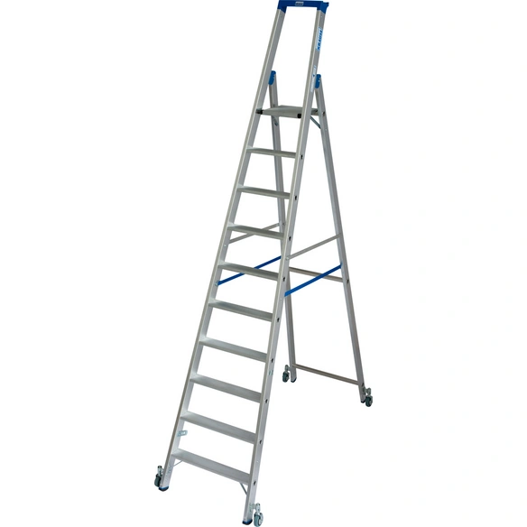 Stufen-Stehleiter »STABILO«, 10 Sprossen, Aluminium