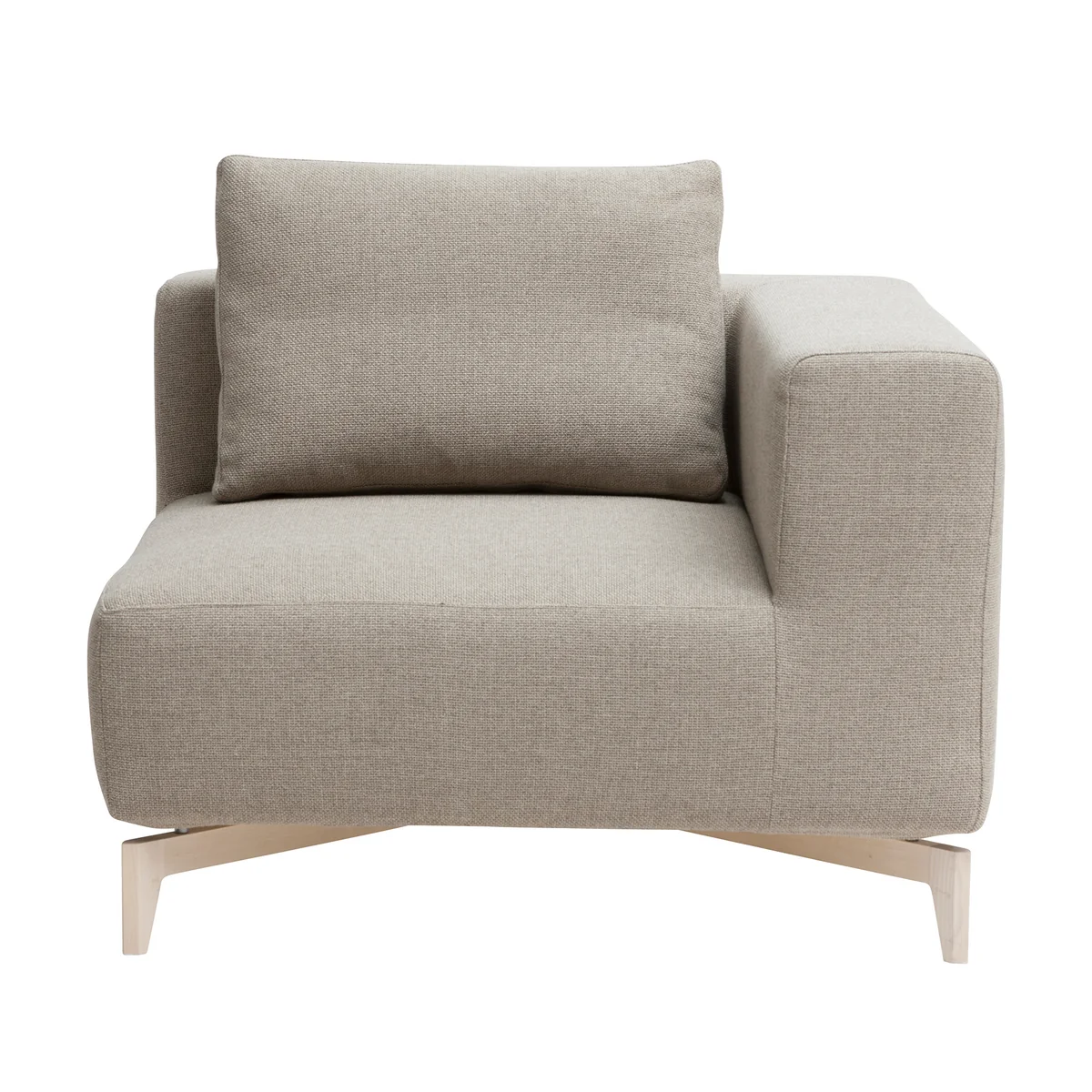 Softline - Passion Modulsofa, Eckelement, Esche / Vision beige (446)