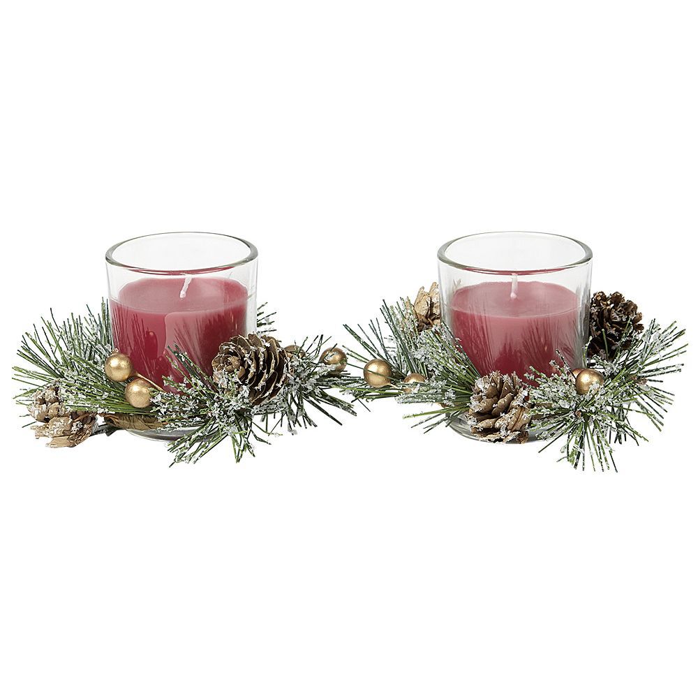Bougie de No&euml;l parfumée x2