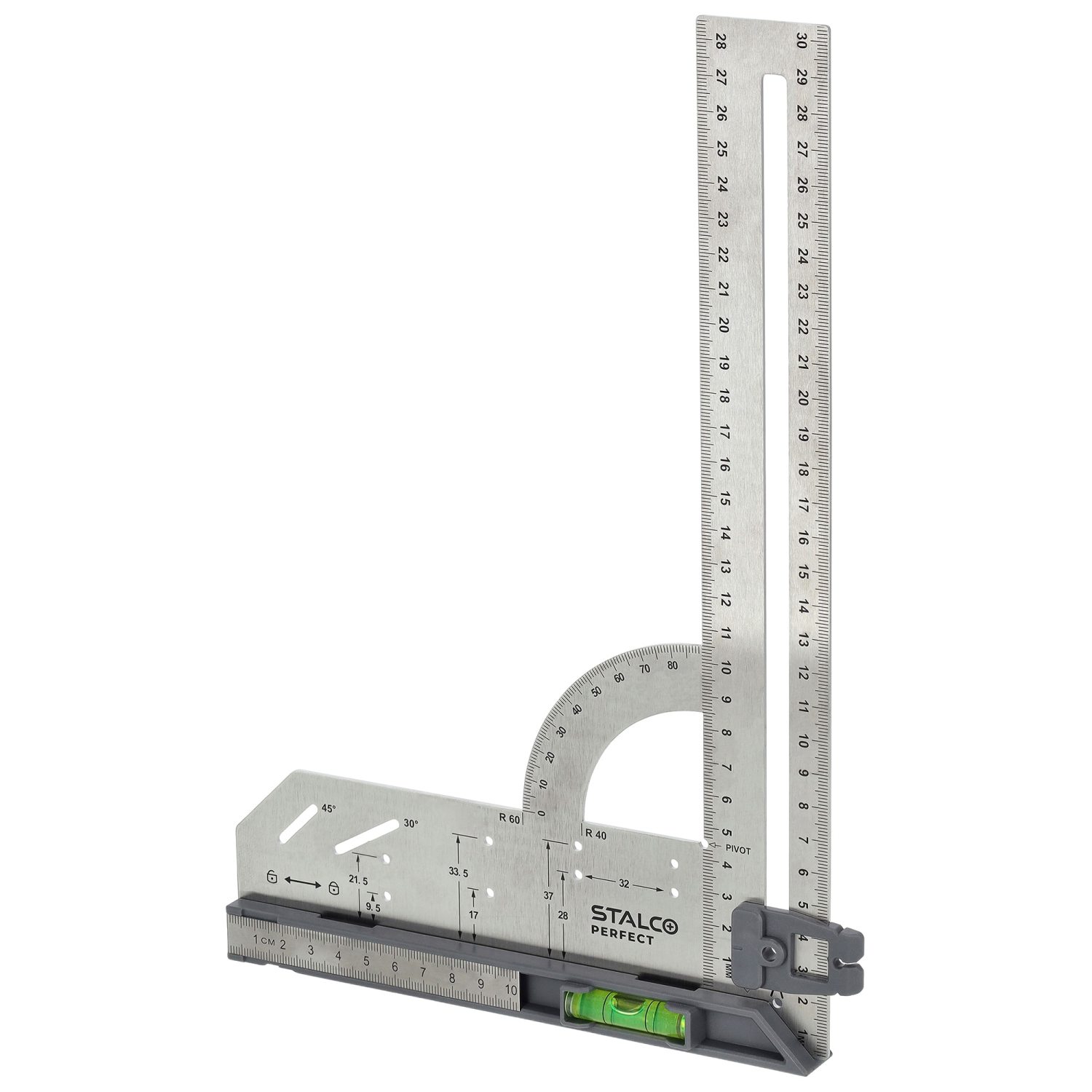 Kątownik wielofunkcyjny ze stali nierdzewnej STALCO PERFECT S010417414 STALCO PERFECT S010417414