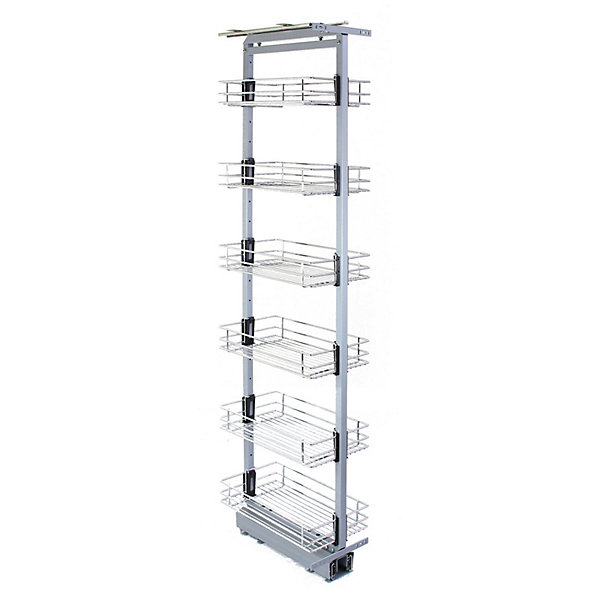 KuKoo Garde-manger de cuisine à fermeture amortie 46cm P x 170-195cm H