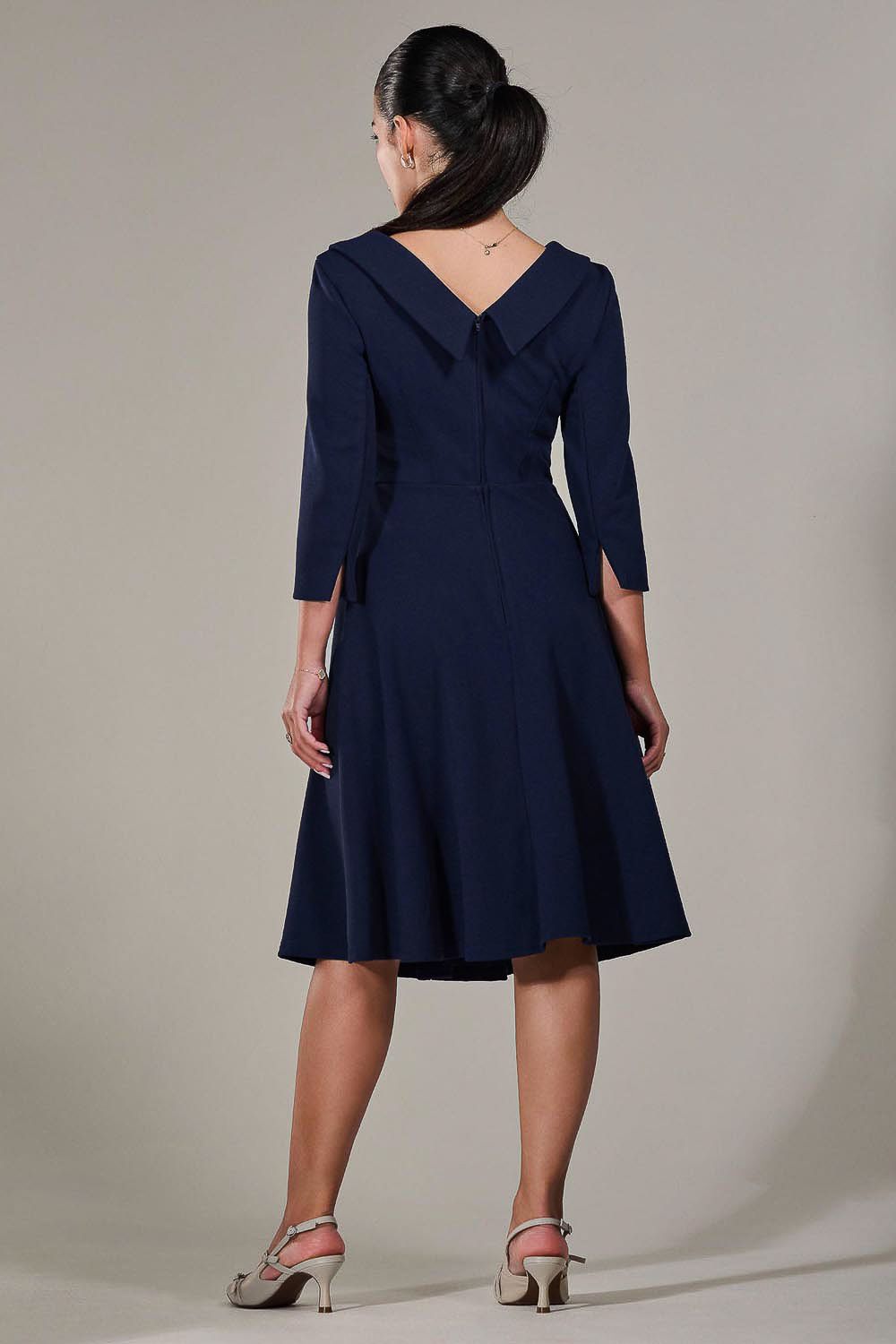 Jolie Moi Petite Button Collar Dress