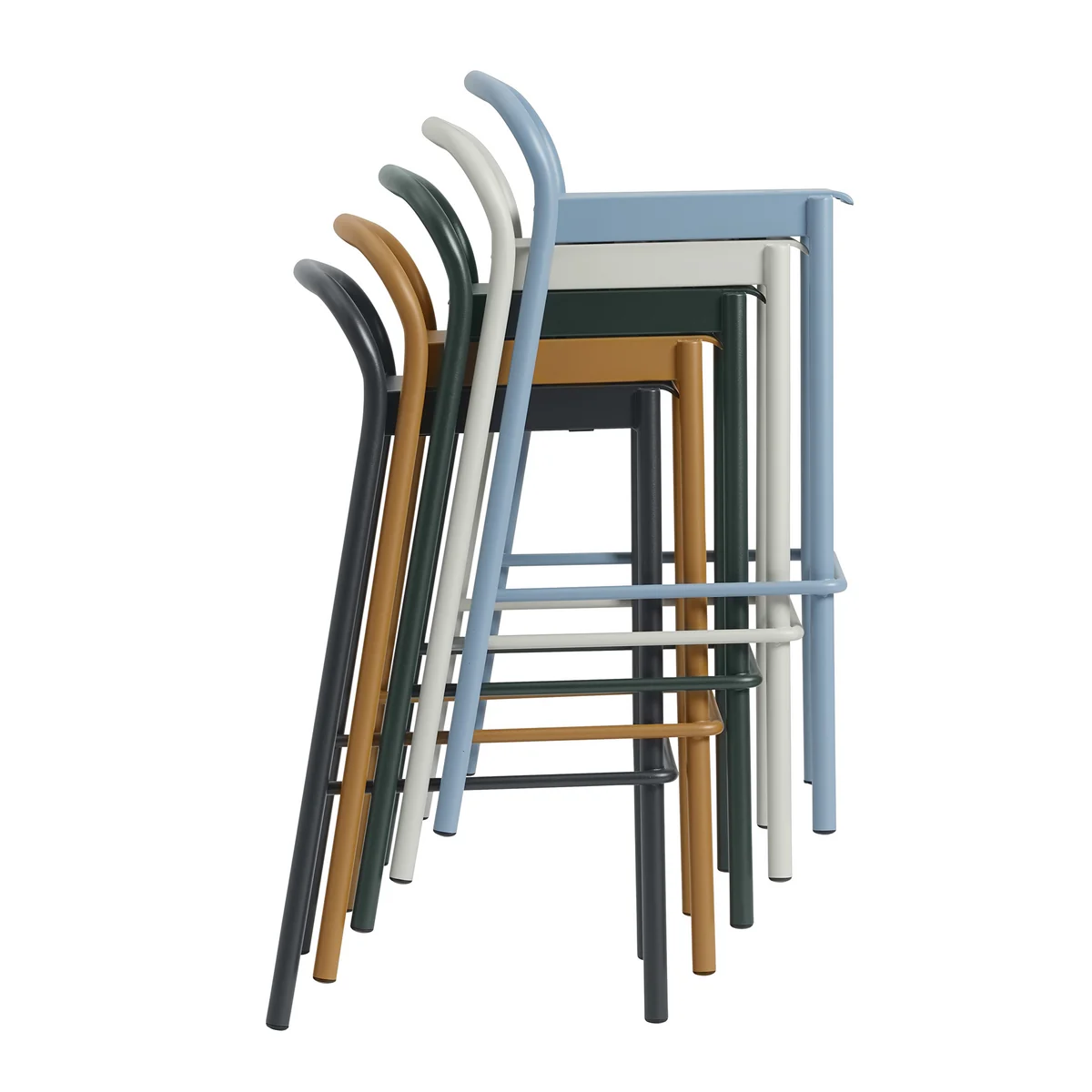 Muuto - Linear Steel Barhocker Outdoor