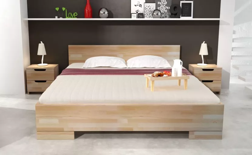 Łóżko SPECTRUM MAXI bukowe 90x200 bez szuflady/bez materaca