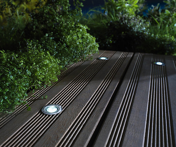 10 spots encastrable Coldstrip LED intégrée 4.9W IP65 et IP67 GoodHome argent lumière blanche