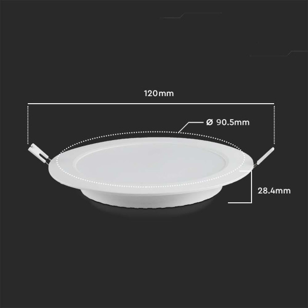 Oprawa wpuszczana 61003 okrągła biała LED 3W 4000K 330lm IP20 V-TAC