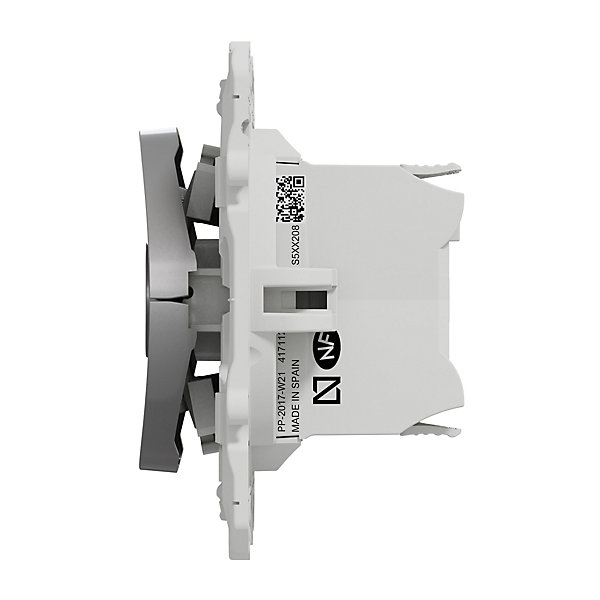 Interrupteur commande volet-roulant 3 boutons montée/descente/stop Schneider Electric Odace aluminium