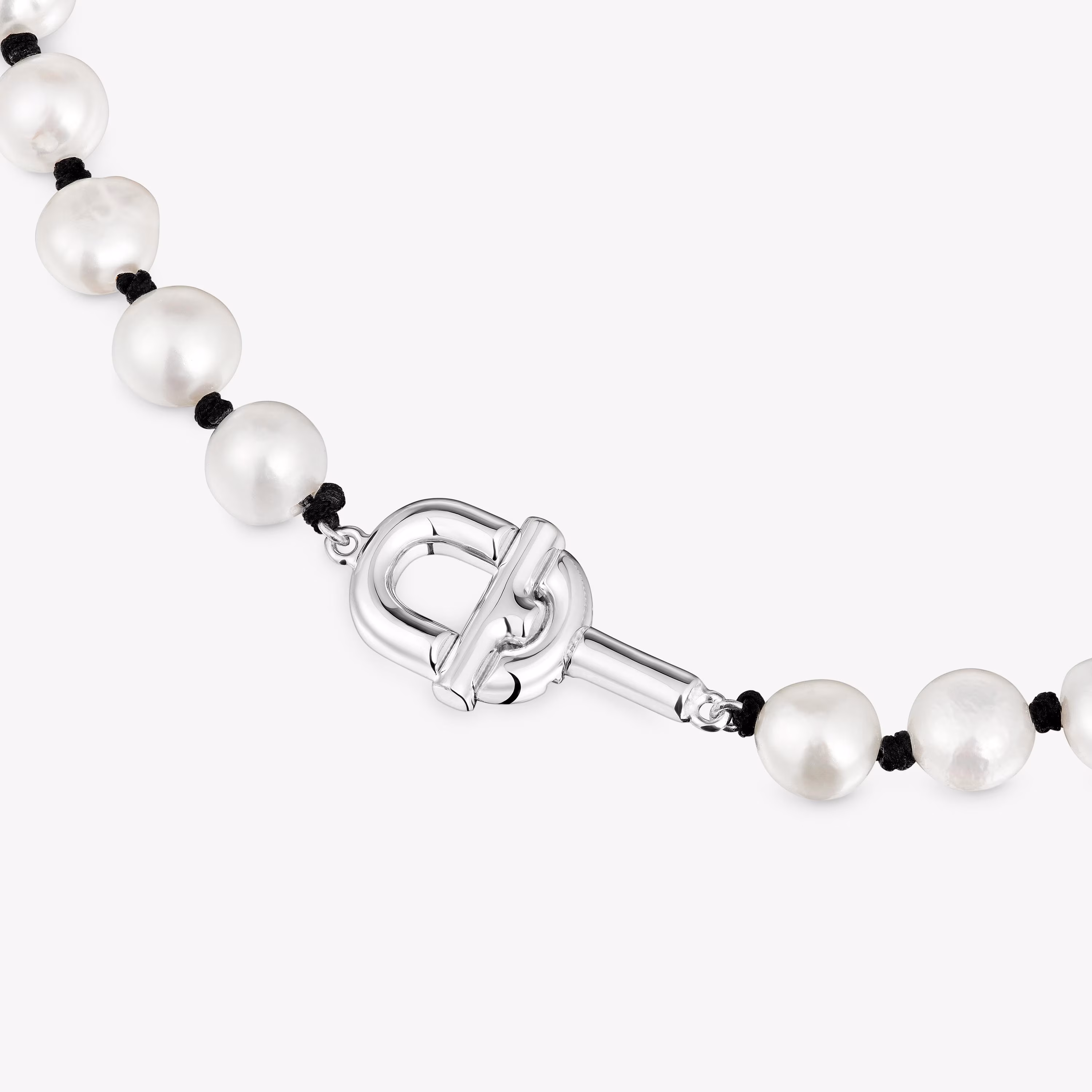 Collar de nylon negro con perlas cultivadas 44 cm TOUS MANIFESTO