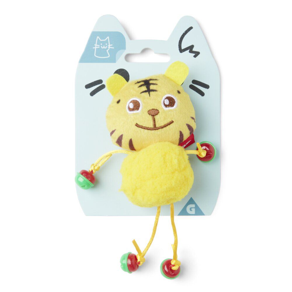 Jouet pour chat tigre avec grelot L8cm