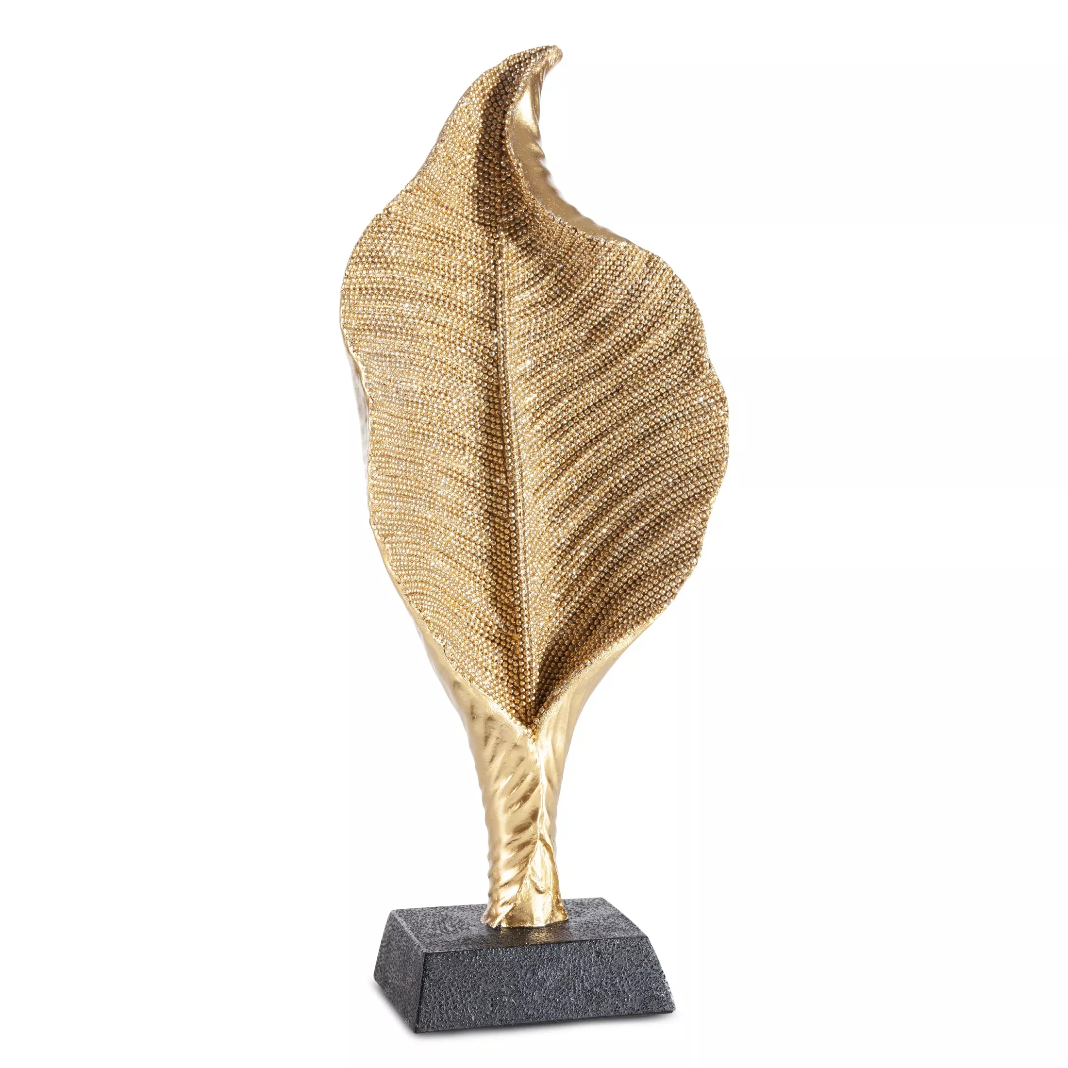Figurka złota kaliao drobnym strukturalnym wzorze 14x8x34 cm ELDO
