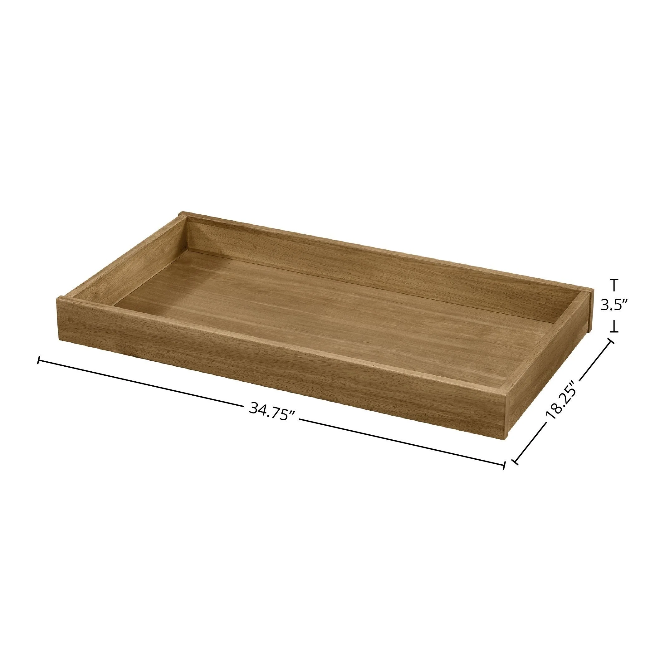 Newport Changing Tray, Natural Oak