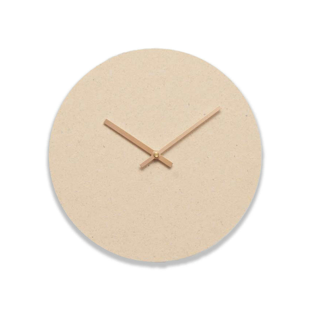 - Horloge murale en fibres textiles beige D28cm