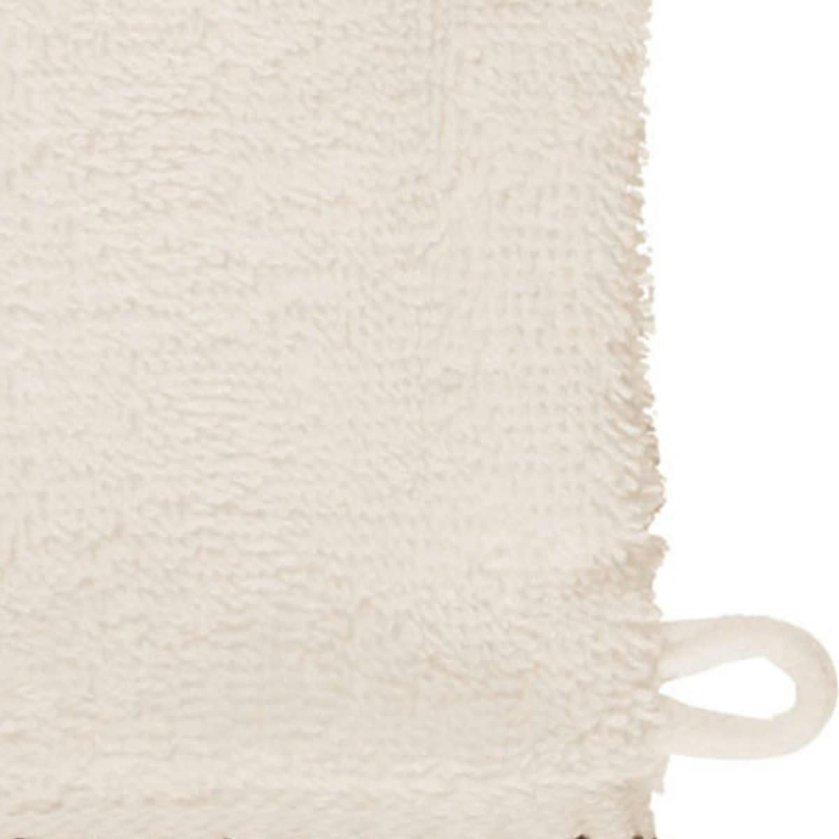 ANTHINEA - 2 gants de toilette coton biologique point ca ecru 16x22 cm