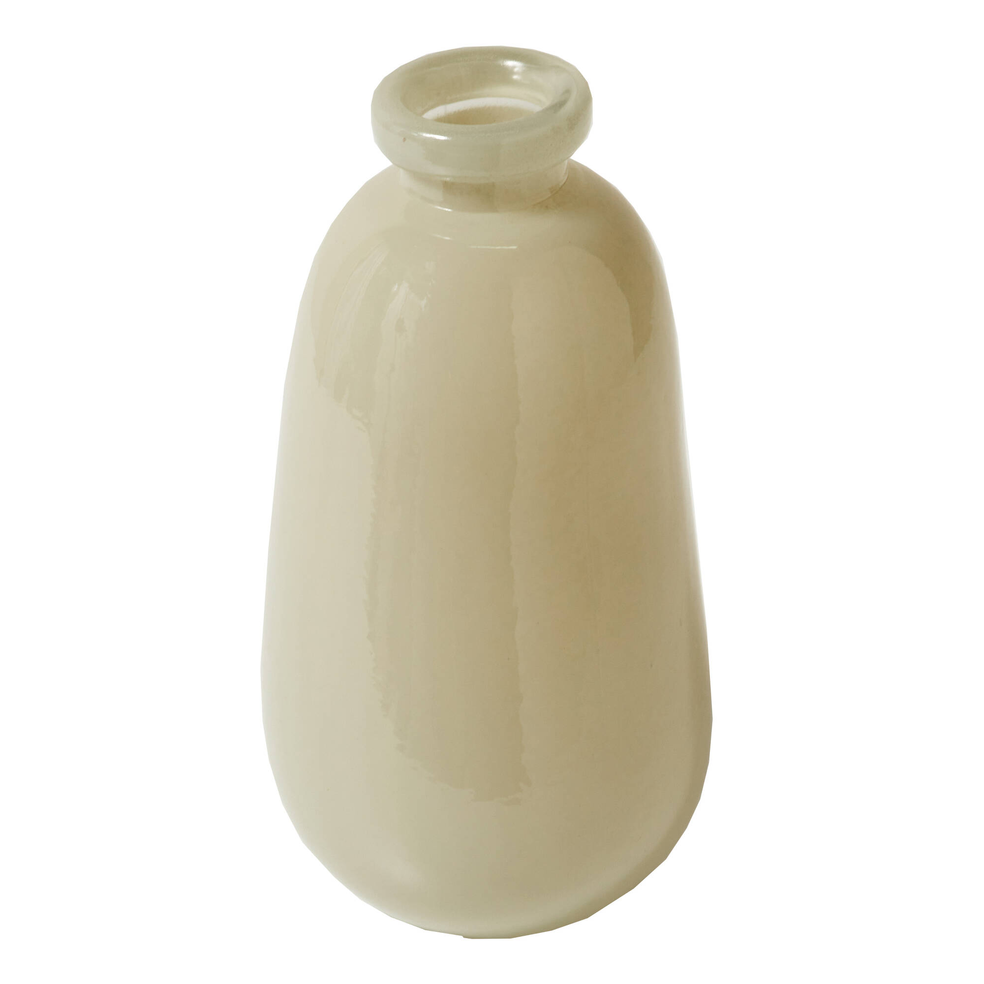 Vase sable en verre semi-opaque
