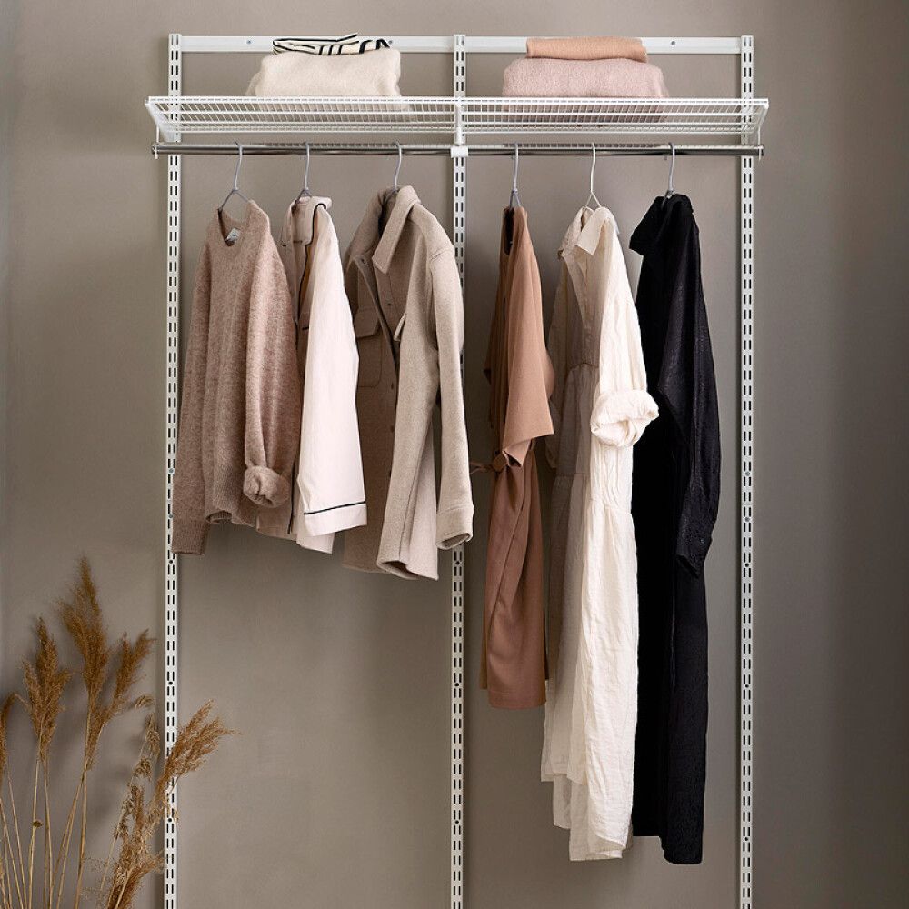 STARTPAKKE ELFA KLIKK-INN-SYSTEM 2 SEKSJONER 2X60CM HVIT