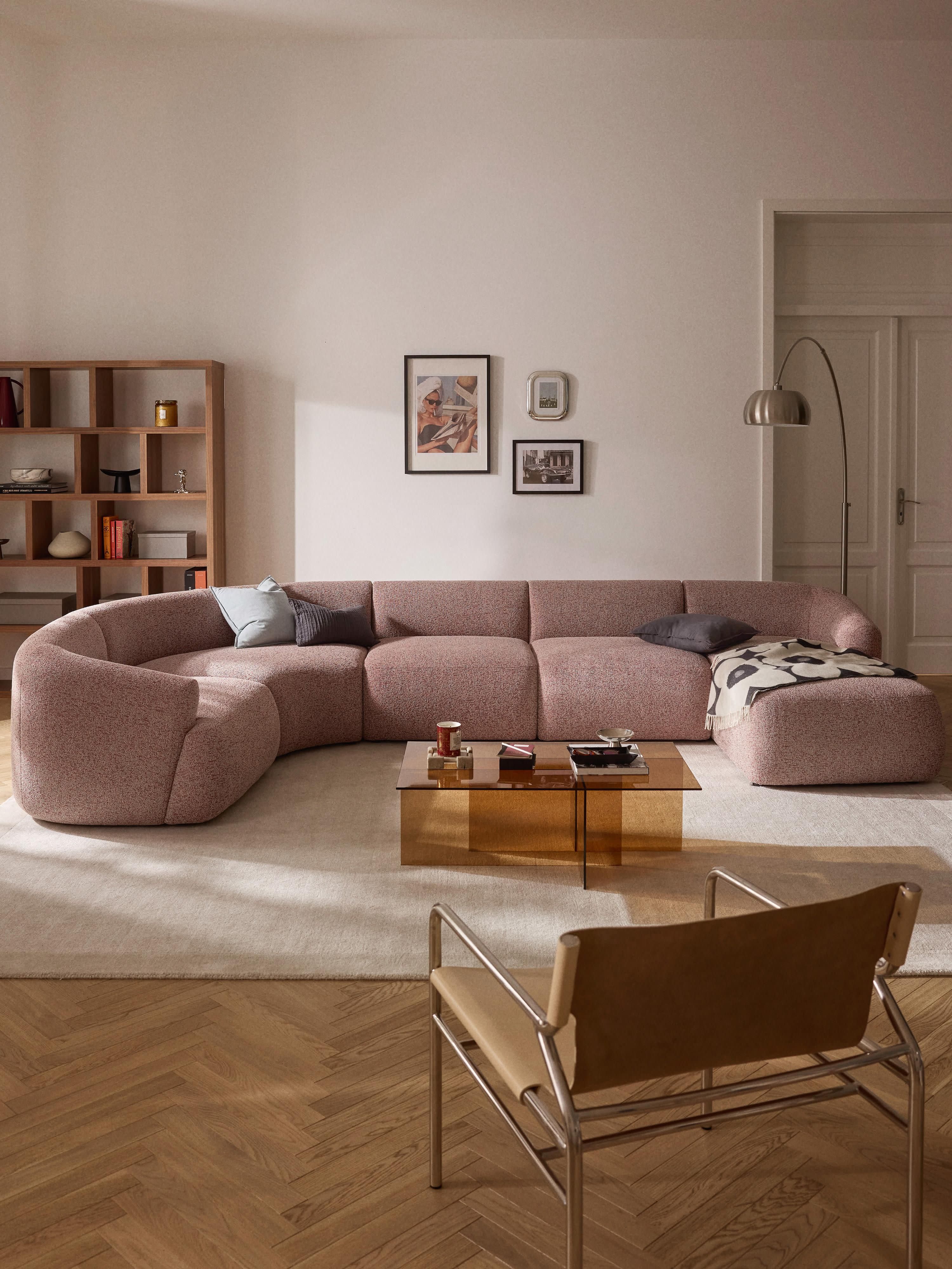 Modulares XL Bouclé-Sofa Sofia