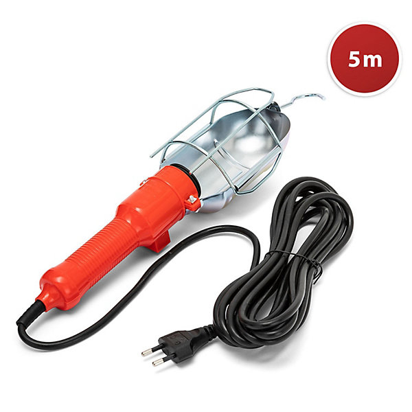 Baladeuse de chantier. Câble 5m. Culot E27 (compatible LED)