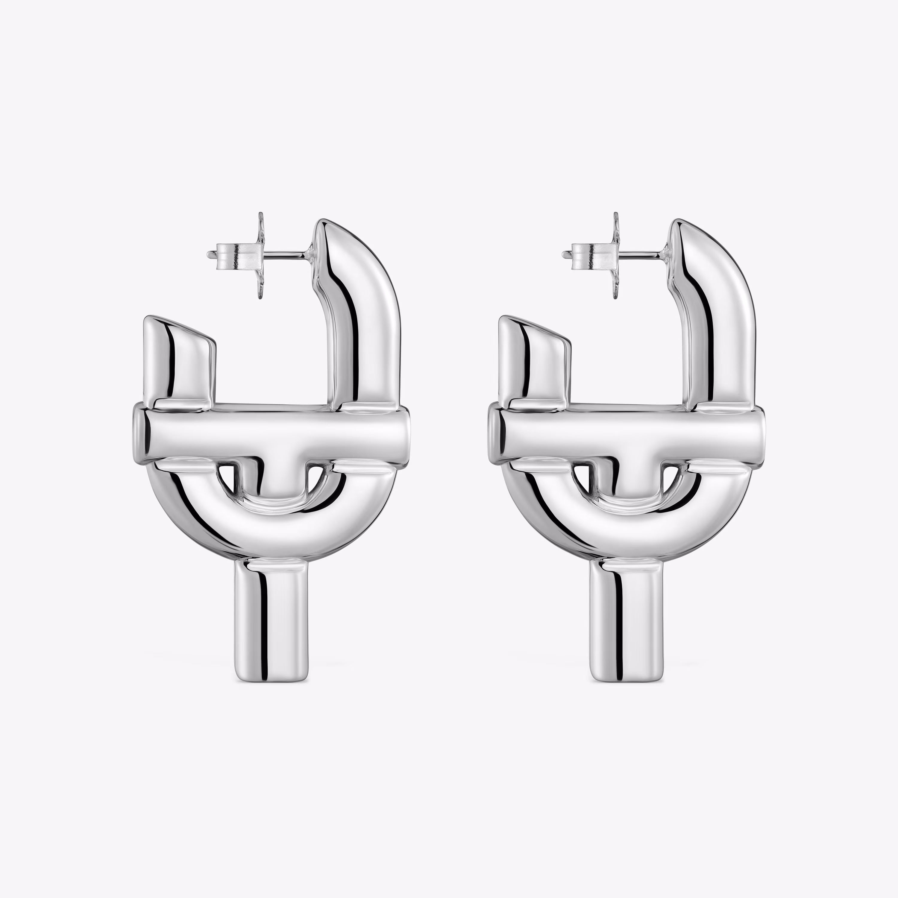 Pendientes grandes de plata TOUS MANIFESTO