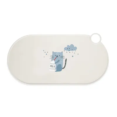 TIAKI Silicone Bowl Mat Milky Kitty
