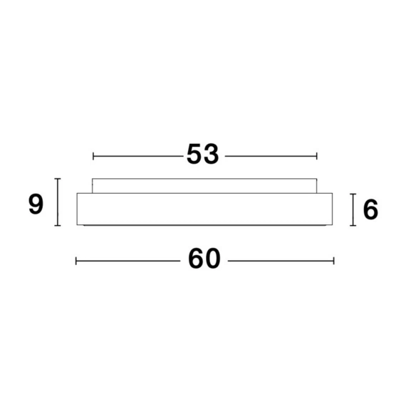 Deckenleuchte »Rando Thin «, LED, 50 W, Höhe: 9 cm, weiß