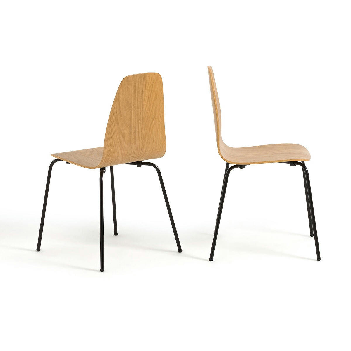 Lot de 2 chaises vintage, Biface