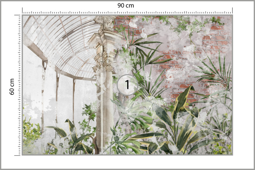 Fototapeta Abstrakcyjne Liście Tropikalne Mural 90x60cm