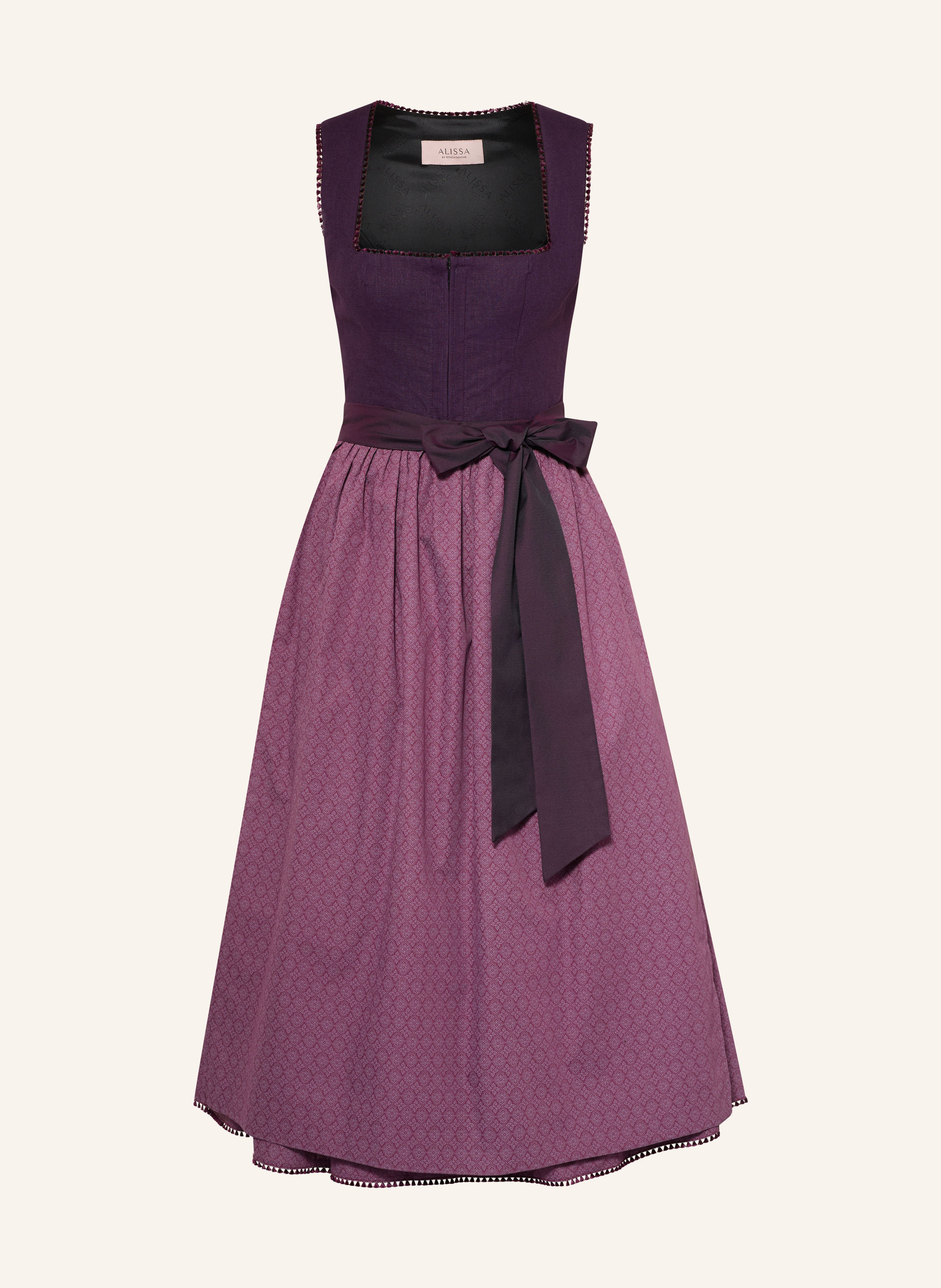 ALISSA BY KINGA MATHE Dirndl ALEA mit Leinen