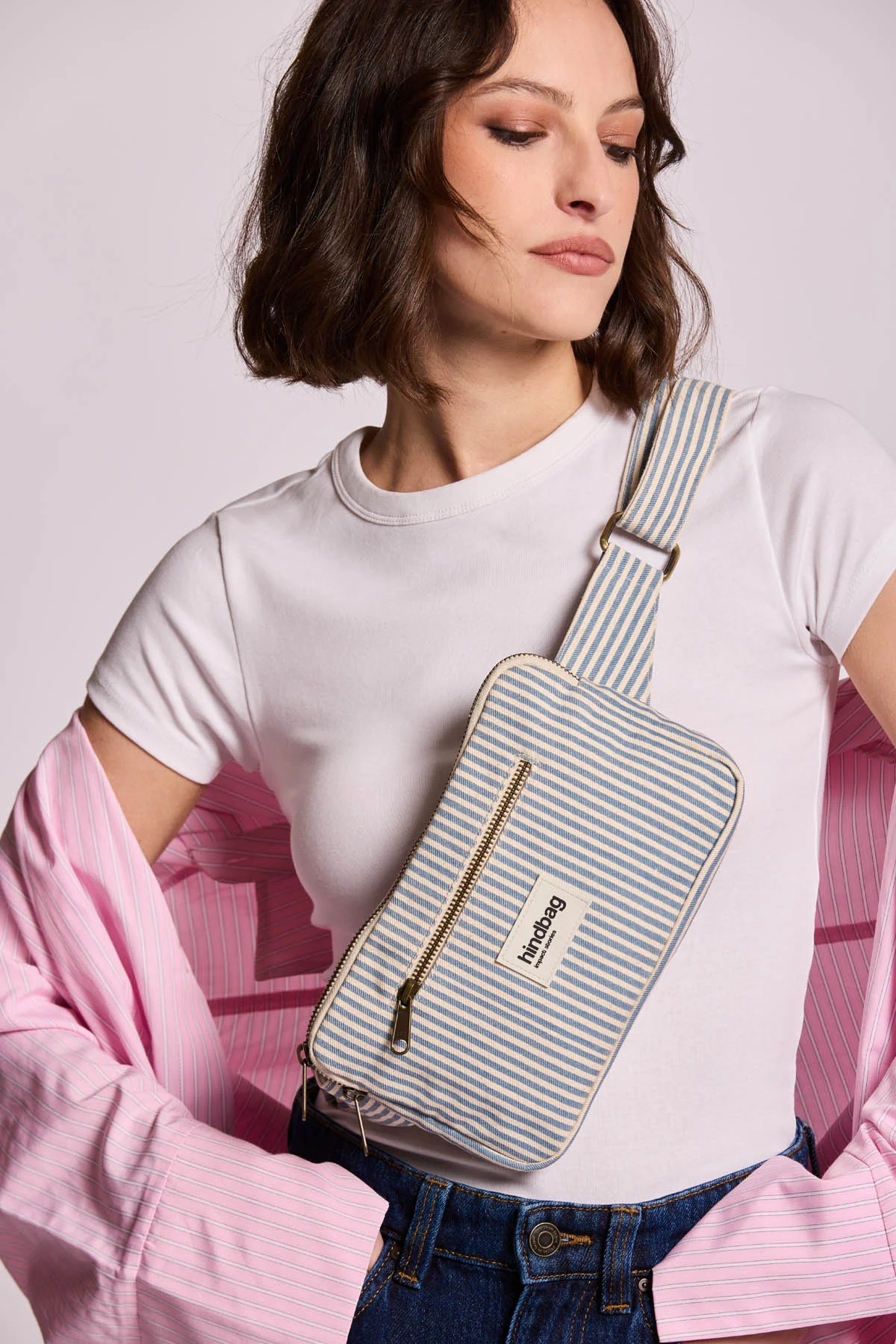 Sac banane Harry Rayures bleu