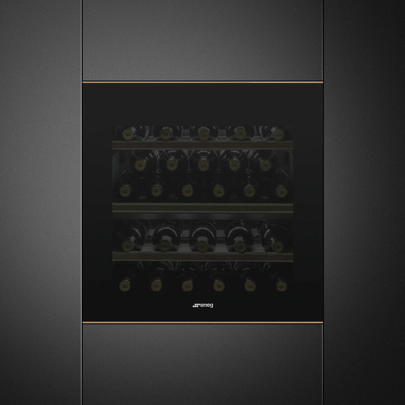 60cm Height Dolce Stil Novo Wine Cooler Reversible Hinge Eclipse Glass