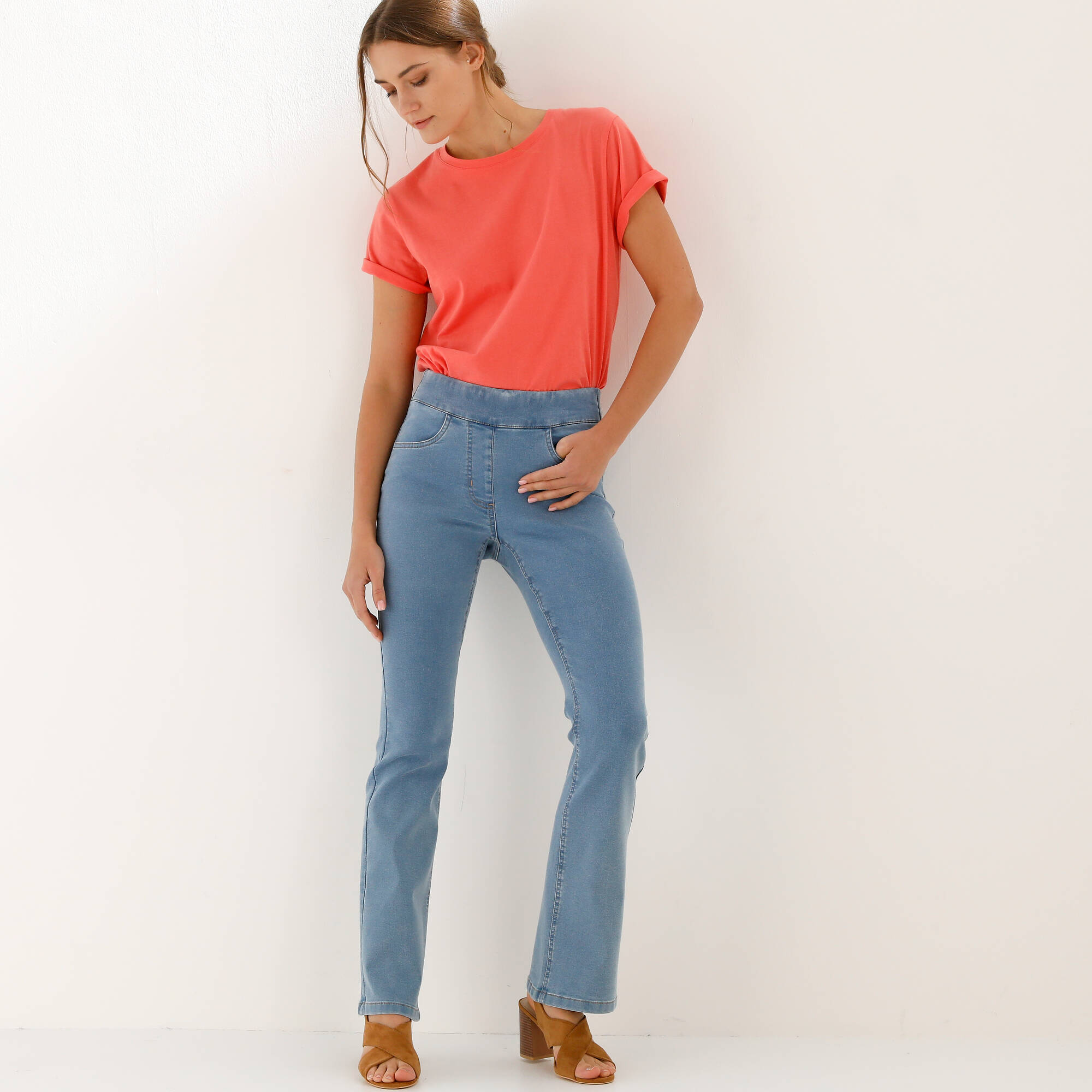 Jean bootcut ultra confort, grande stature