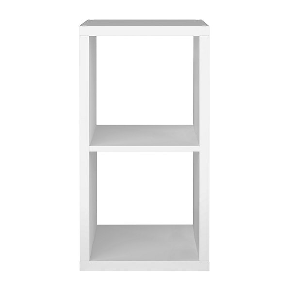 étagère modulable 2 cubes GoodHome Mixxit blanc H. 73,5cm x l. 38,8cm