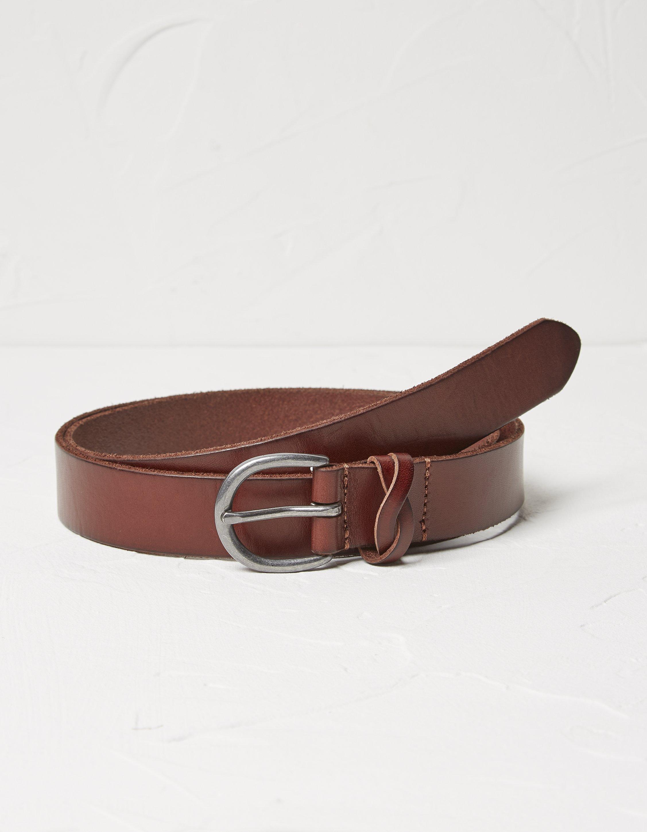 Plait Keeper Leather Belt