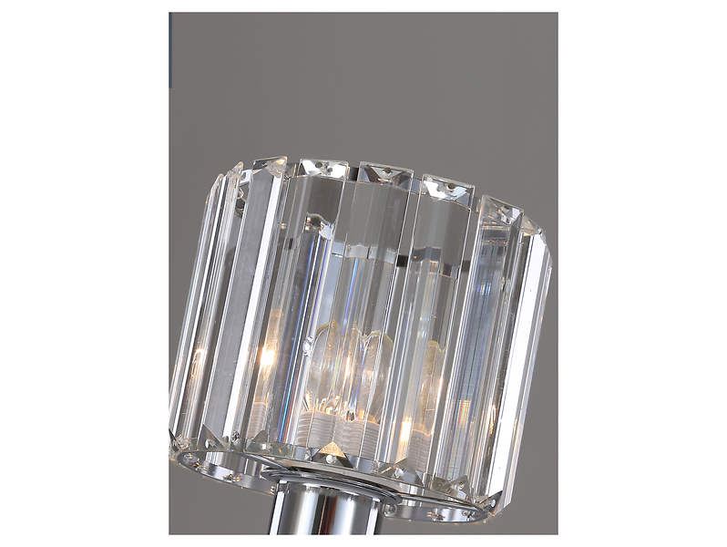 Lampa stołowa Kwarc stalowa srebrna