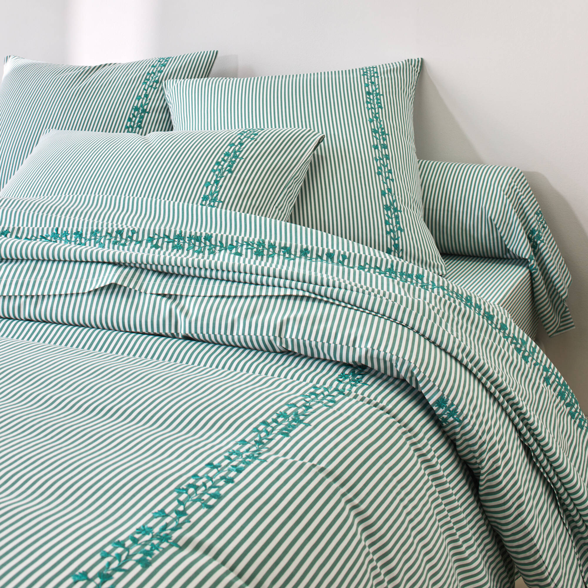 Linge de lit Faustine en coton imprimé