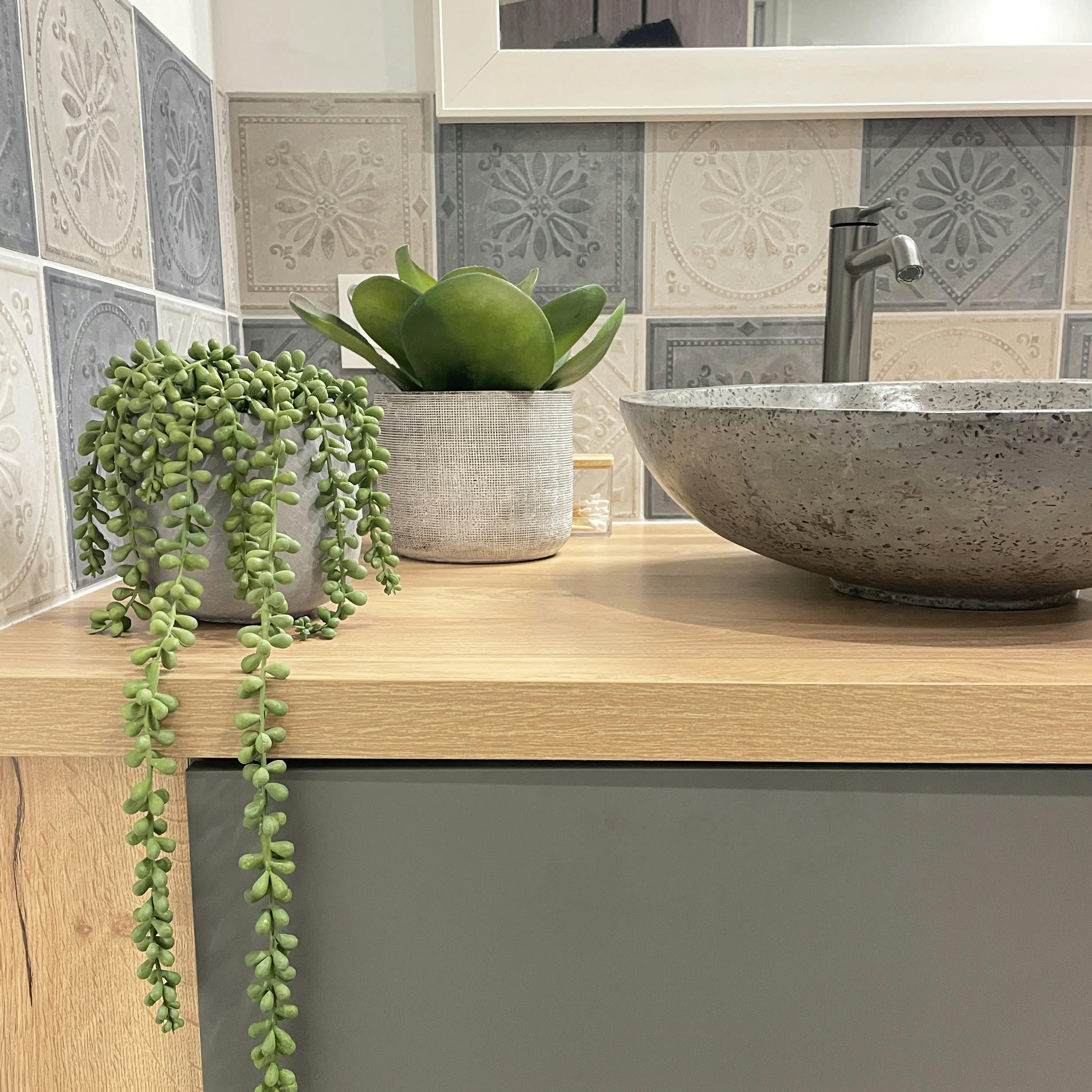 - Plante succulente retombante artificielle 65cm