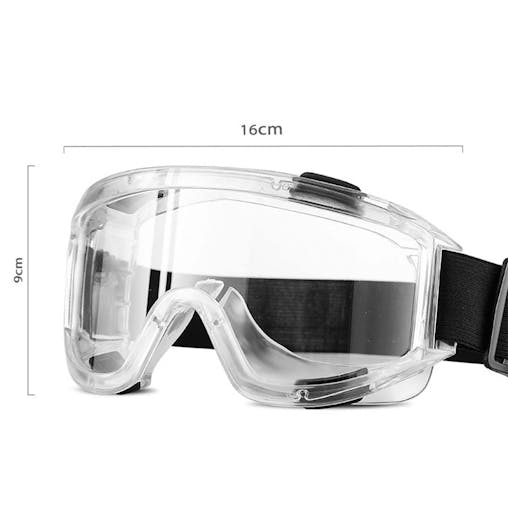 SOGA 2X Clear Protective Safety Glasses Windproof Lab Goggles Eyewear